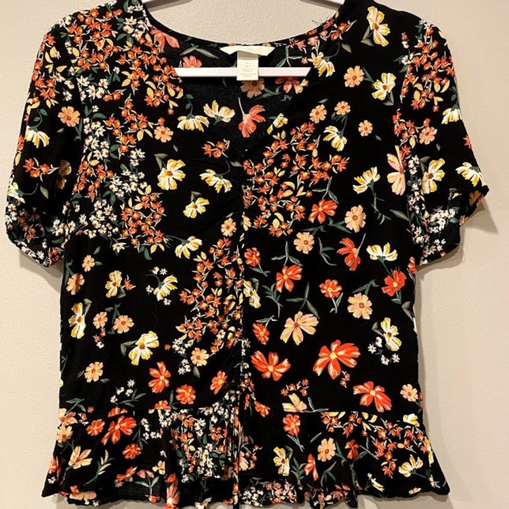 Floral H&M Dress Shirt